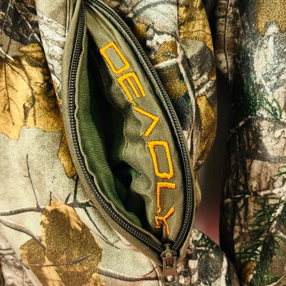Scent Lok Realtree Camo Jacket Full Zip Large Proven Deadly Embroidered - Picture 5 of 7